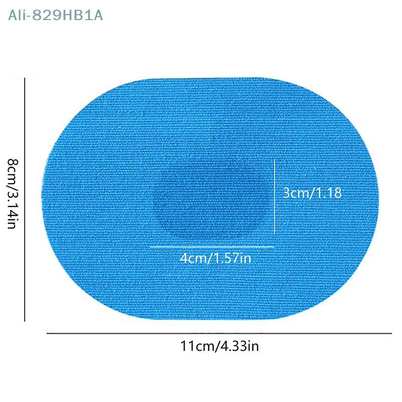 Parches adhesivos impermeables de 5 piezas, cubiertas de Sensor CGM, Parche transparente, cinta precortada, papel trasero