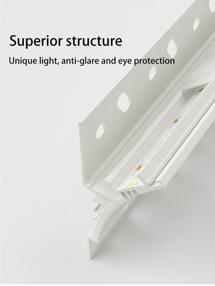 Led Aluminum Profile Light Atmosphere Wall Washing Lamp Bedroom Aisle Linear Downlight Reflector Line Long Strip Soft Channel24V