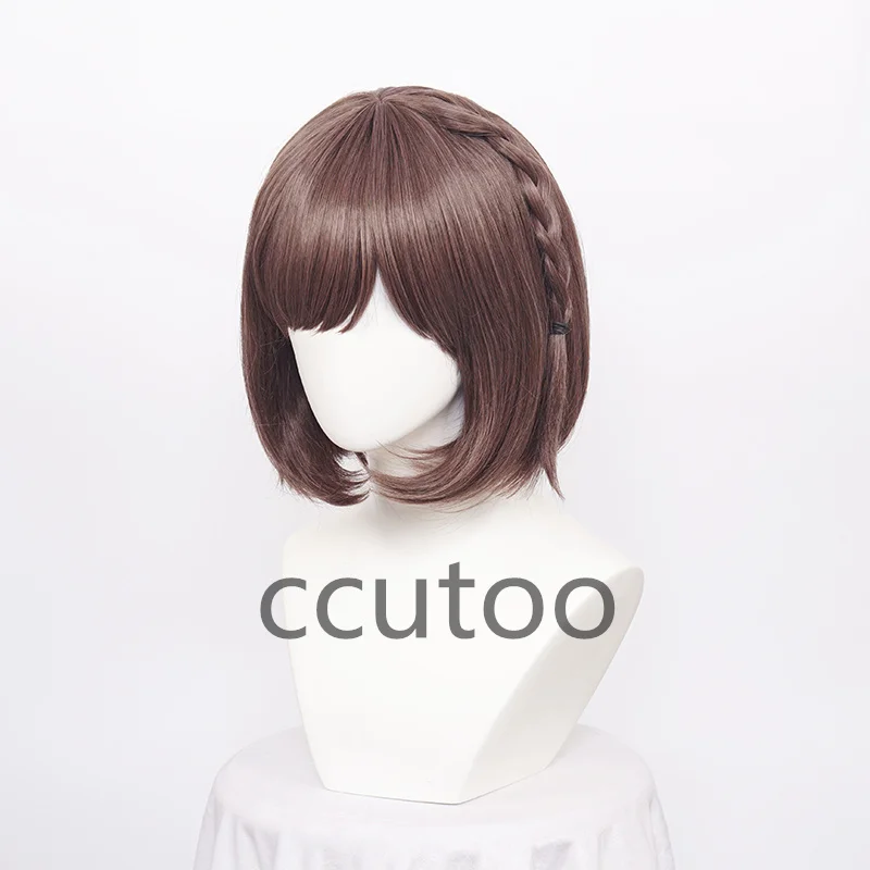 ccutoo Synthetic Anime Project Sekai COLORFUL STAGE! Cosplay Wig Shinonome Ena Wig Short Halloween Party Wigs Styled Braid