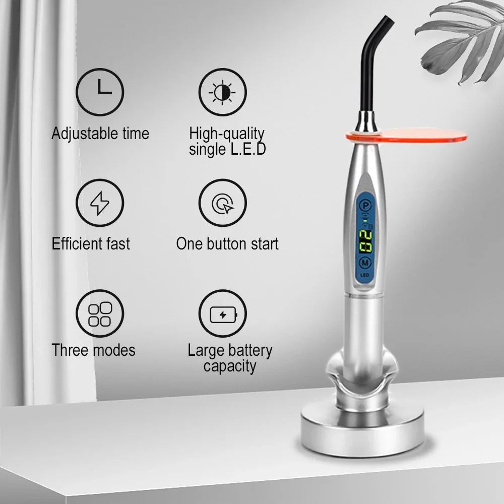 LED Dental Wireless 1 Second Light-Curing With Photopolymerizer Lamp Resin Oral Hygiene Equipment Led Dentisty Materials