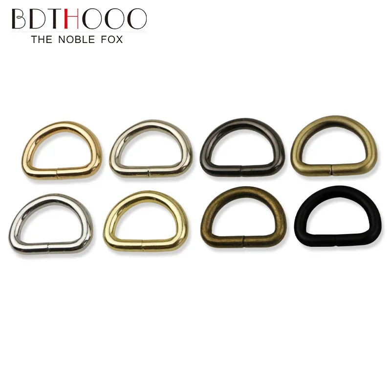 10/20/50Pieces 20mm D Metal Ring Buckle Backpack with Hook Collar Ring Buckle Leather Craft Luggage Handbag Hardware Accessories