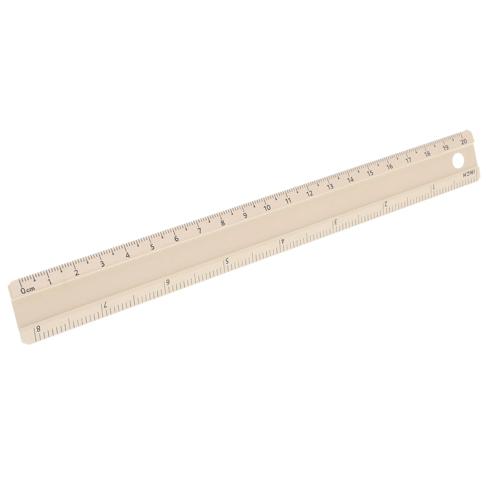 20Cm Aluminum Alloy Straight Ruler Sturdy Clear Scale Measuring Tool For Students Office Math Drawing Multi-Functional Metal