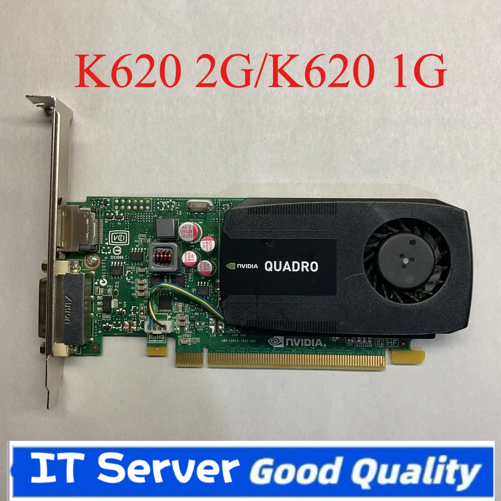 Original K620 2G Professional Image Card K600 1GB 3D Modeling, CAD/PS Rendering, 4K Image DDR3 PCI-E DVI DP