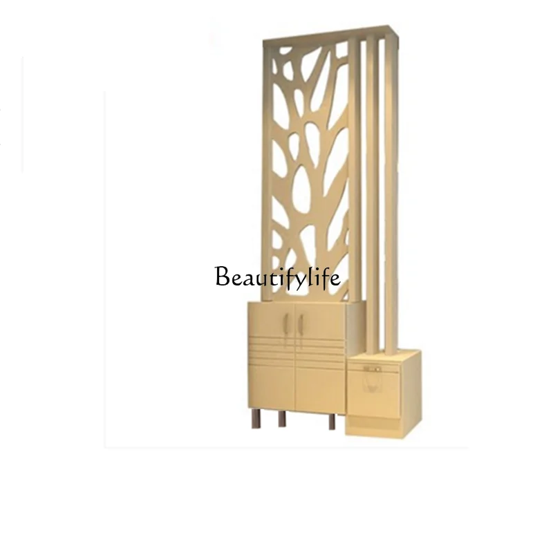 

Light Luxury Entryway Wall Partition Cabinet, Entrance Shoe Cabinet, Multifunctional Simple Modern Partition for Living Room