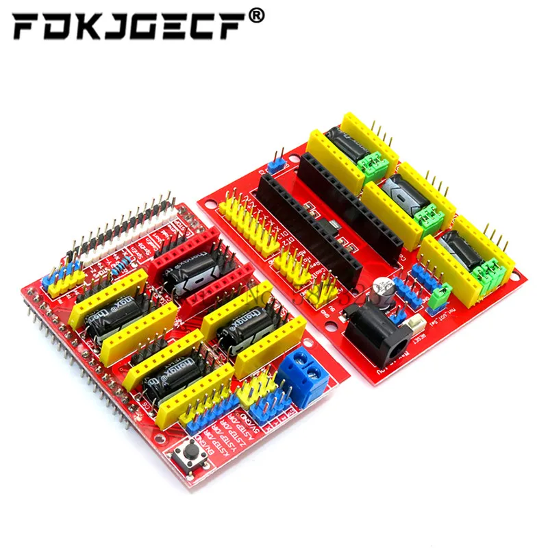 Máquina de gravação cnc shield v4 shield v3/impressora 3d/placa de expansão de driver a4988 drv8825 para arduino kit diy