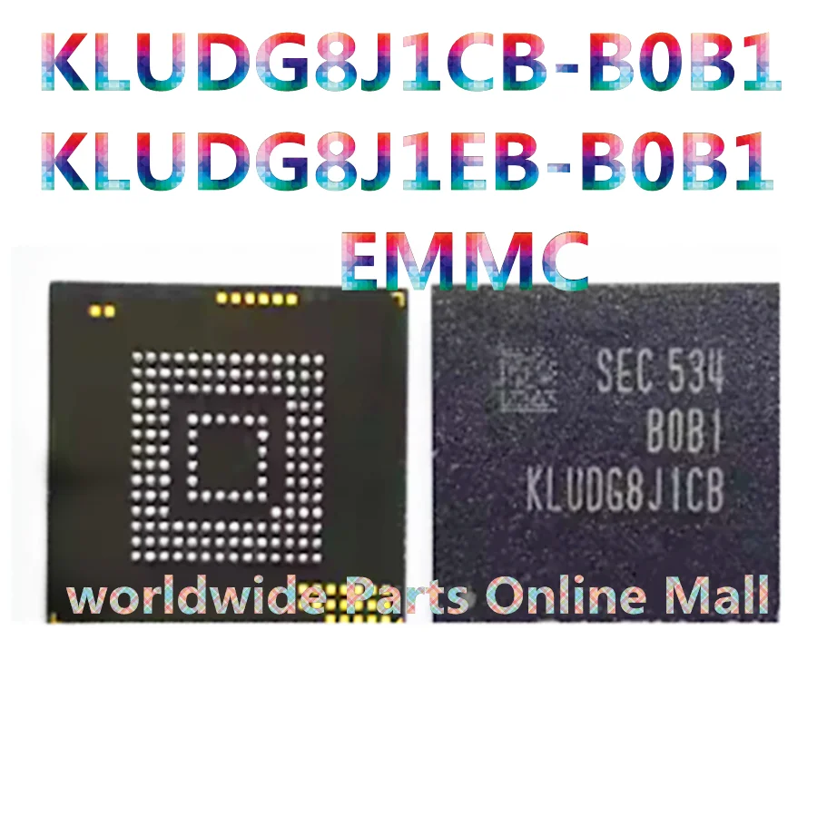 

1pcs-3pcs KLUDG8J1CB-B0B1 KLUDG8J1EB-B0B1 153 ball UFS128G suitable for Xiaomi 5 note2 font second-hand planted ball