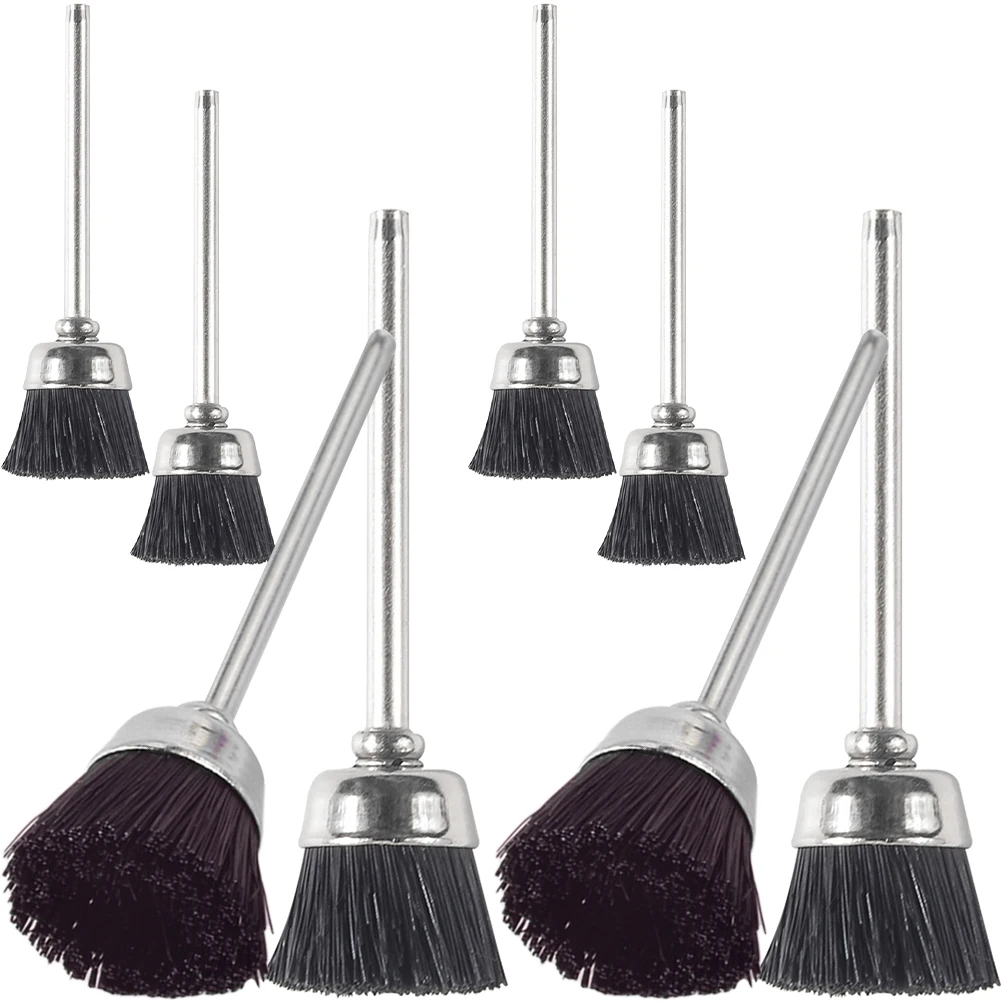 8 pçs limpeza para broca de unhas cerdas de ponta fina fácil acesso aos áreas confinadas uso duradouro acessórios da arte do prego manicure