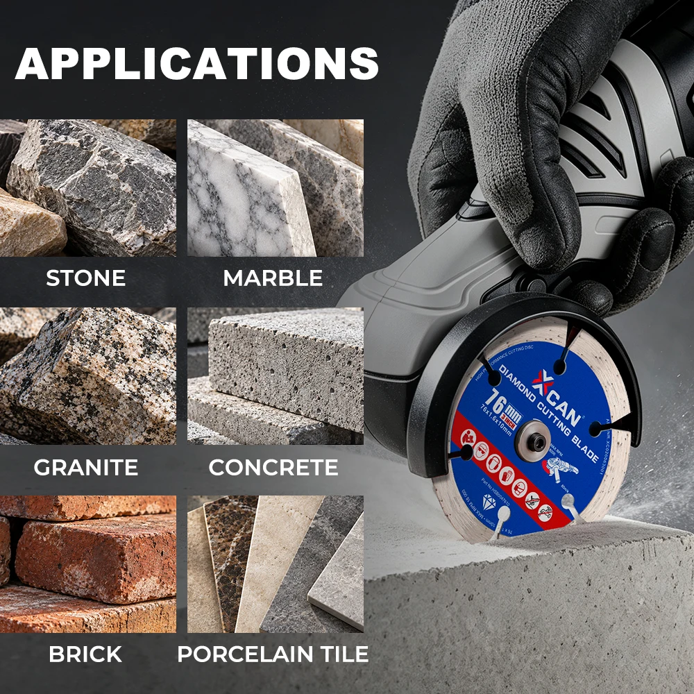 HAMPTON 1 Stück 76mm Mini-Sägeblatt Diamantscheibe zum Schneiden von Beton, Holz, Metall, Fliesen, Granit, 3 Zoll Glasscheibe, Marmorscheibe – Detail 5