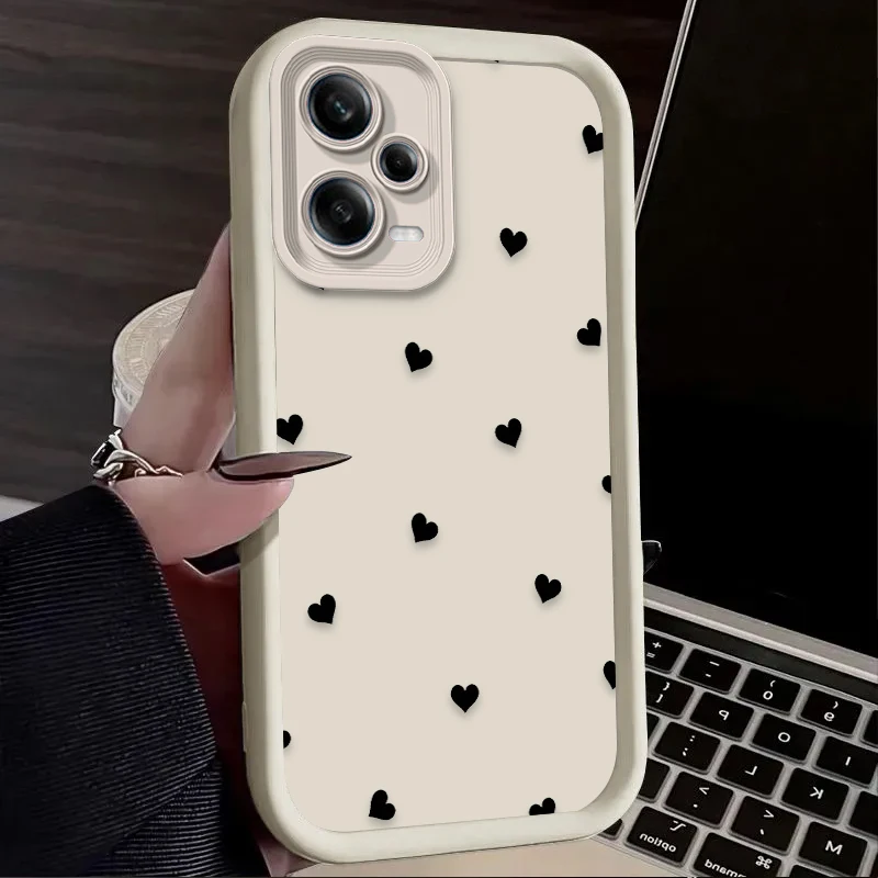 Black Love Heart Bowknot Phone - Phone Cases Xiaomi 14 のレビューと価格