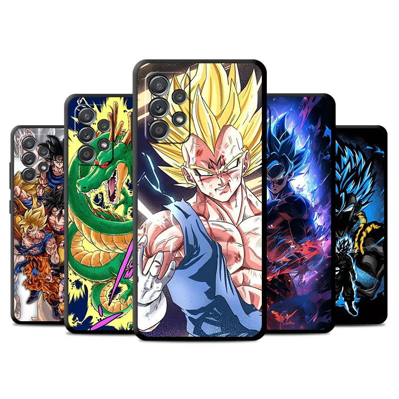 Case For Samsung Galaxy A52 A53 A54 A12 A13 A51 A14 A23 A24 A34 A71 A22 A32 A02 A03 A04 A31 TPU Phone Cover V-Vegeta Hero Anime