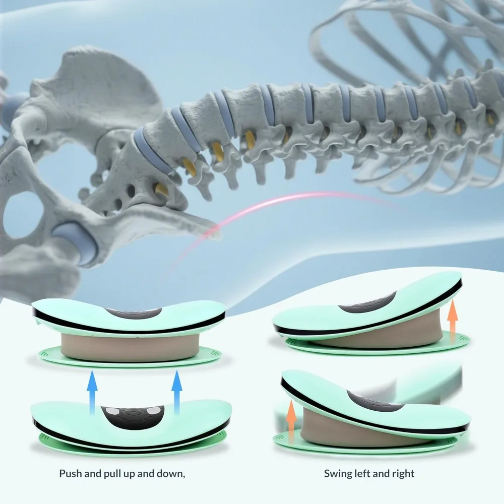 Multi-Function Electric Lower Back Massager and Waist Stretcher for Decompression and Relaxation