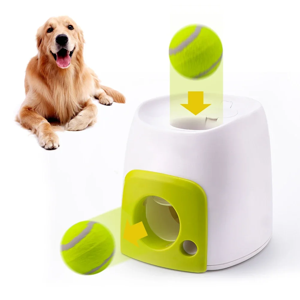 Pet Dog Tennis Machine Automatic Ball Thrower Automatic Dog Ball Launcher Dog Ball Throwing Toy Interactive Supportig Launch Toy