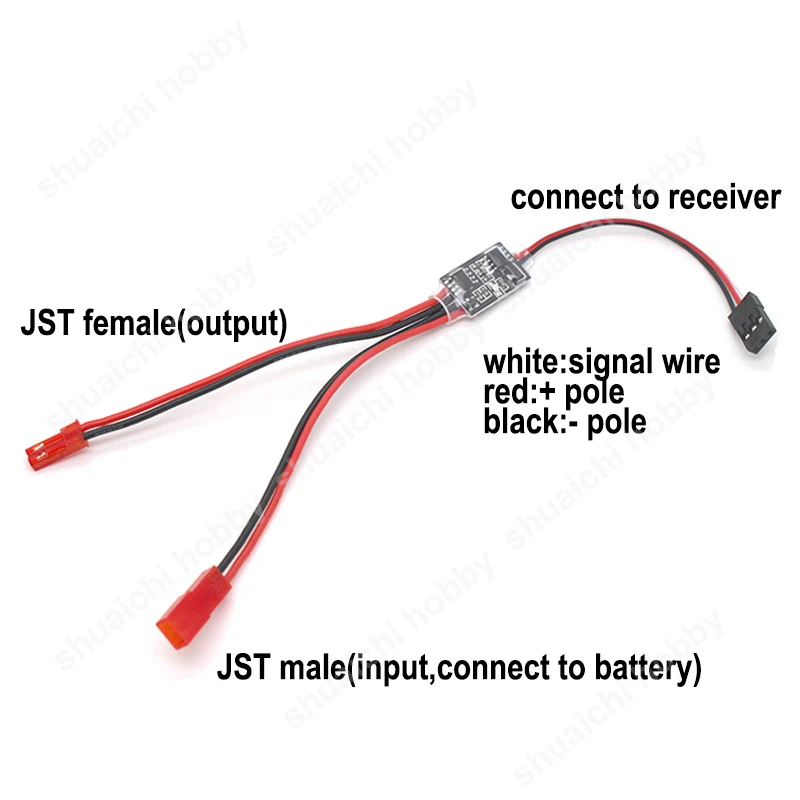 1 Stuks 3-30V 20a Elektronische Schakelaar Met T Jst Xt60 Plug Voor Rc Model Vliegtuig Led Lights Waterpomp Dropper Ontsteker Rookregeling