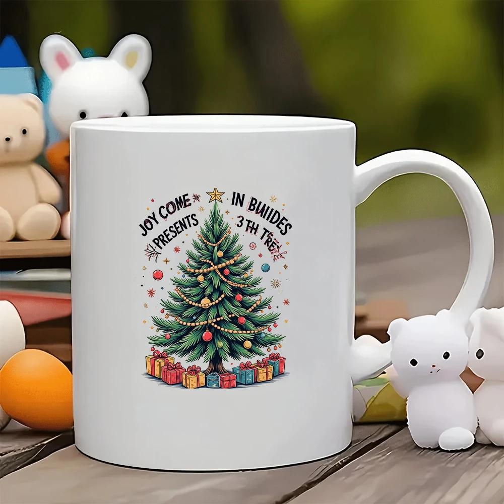 

11oz Exquisite Christmas Tree Mug + Kids Cup - Essential Family Office Gift for Christmas Coffee Cup