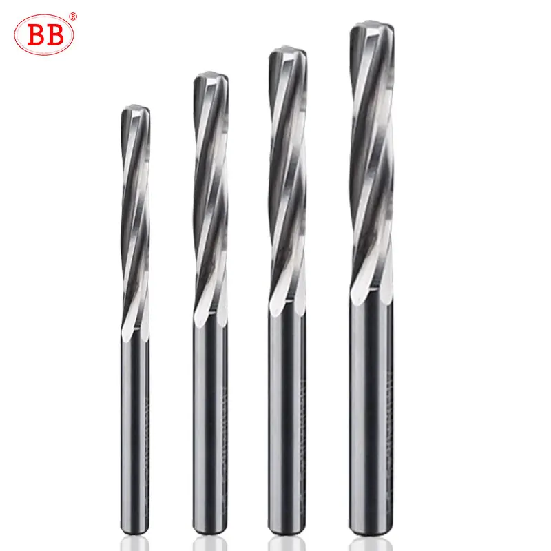 BB Carbide Machine Reamer 1.91-3.82 Two Decimal Places Spiral Flute Uncoated Tolerance Chucking Metal Cutter CNC