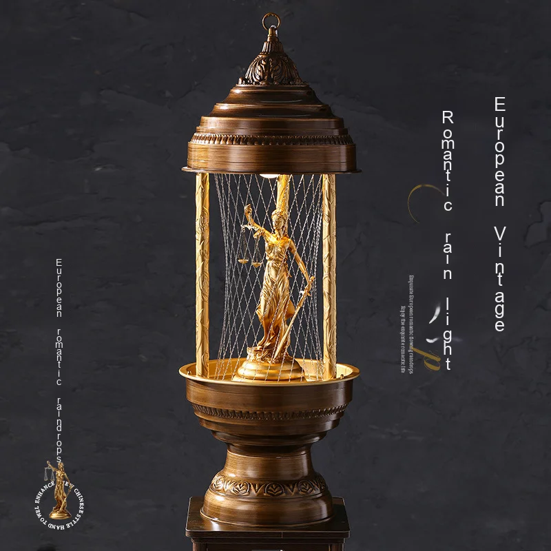 مصباح آلهة المطر السقوط المستوحى من الأساطير اليونانية الرومانسية IP65 مصباح LED مصمم أضواء خارجية ذكية #2