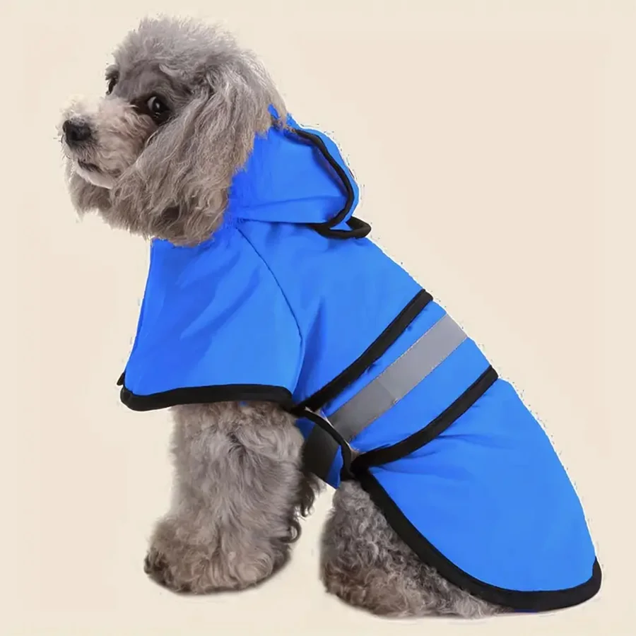 Adjustable Waterproof & Windproof Dog Raincoat, Pet Comfort