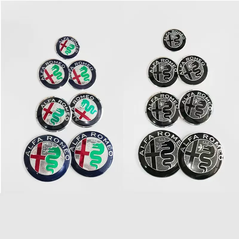 

1-7 шт. для Alfa Romeo: эмблема, колпаки на колеса, значок на капот, наклейка на задний багажник, наклейка на руль, стайлинг, 2x74мм, 4x50мм, 1x40мм