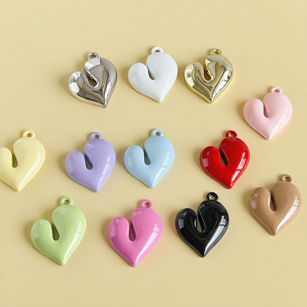 

Сердечный дизайн 33*38 мм 50 шт. кулон «сделай сам»/подвеска-сумка/эффект краски/ручная работа/форма сердца/фурнитура и компоненты для ювелирных изделий # 194754