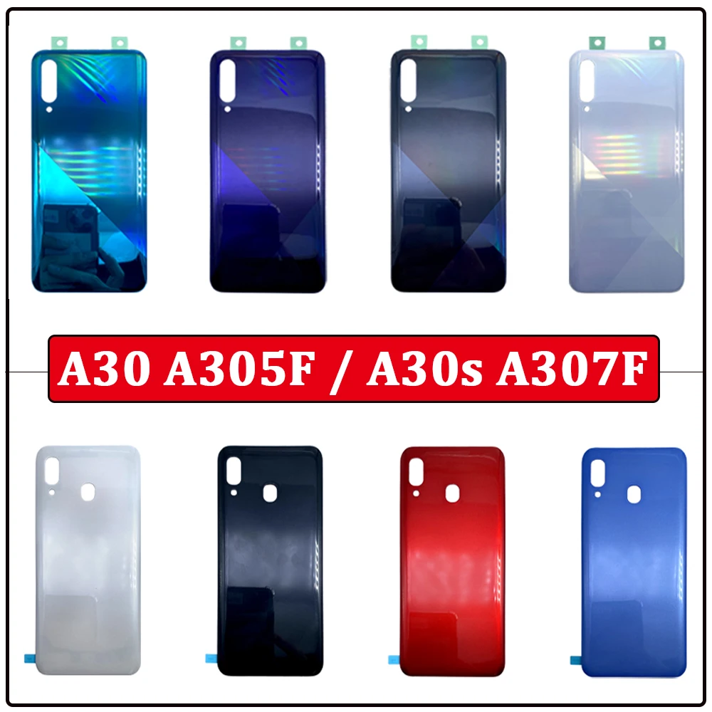 NEW Battery Door Back Cover Housing Case With Adhesive Sticker Replacement Parts For Samsung A30 A305F A30S A307F