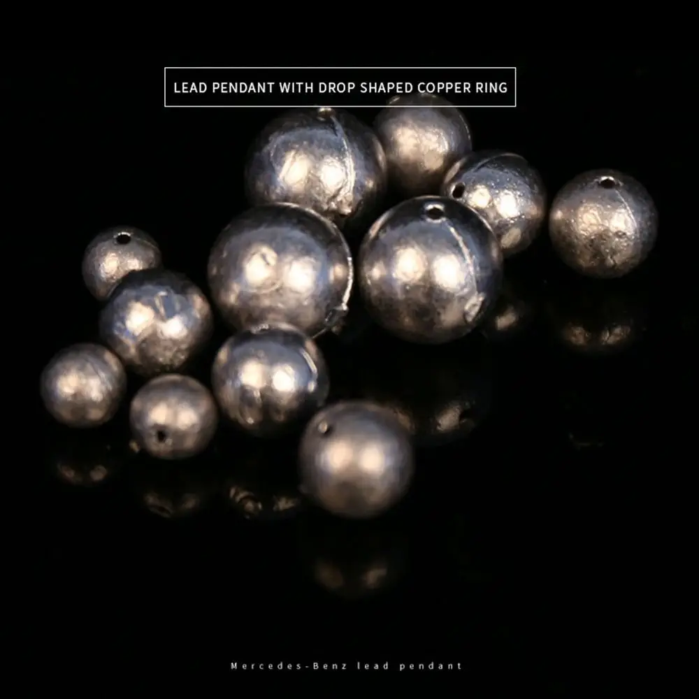 10 قطعة 1 جرام/2 جرام/3 جرام/4 جرام/5 جرام/6 جرام/7.5 جرام/9 جرام/10 جرام الكرة تحمل قلادة عوامة سنارة صيد الغطاسون جوفاء إغراء الرصاص الأوزان صيد السمك #2