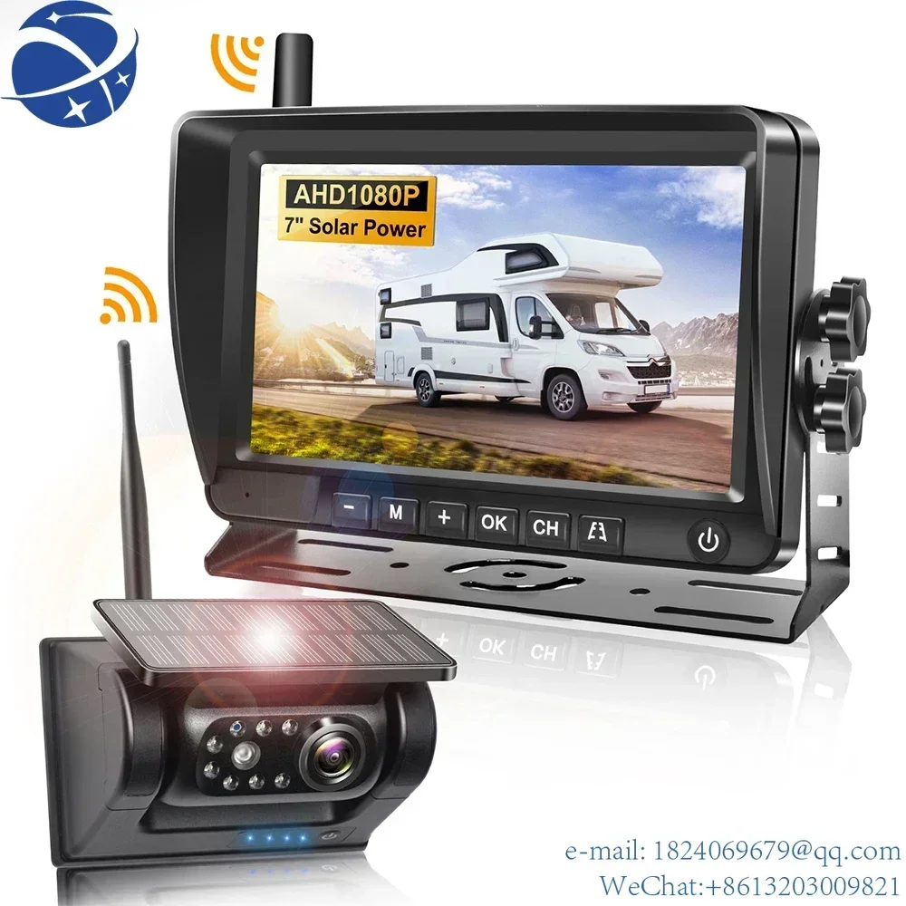 7Inch Wireless Truck Bus Reverse Backup Camera system for Car Trucks Campers RV Travel Tr