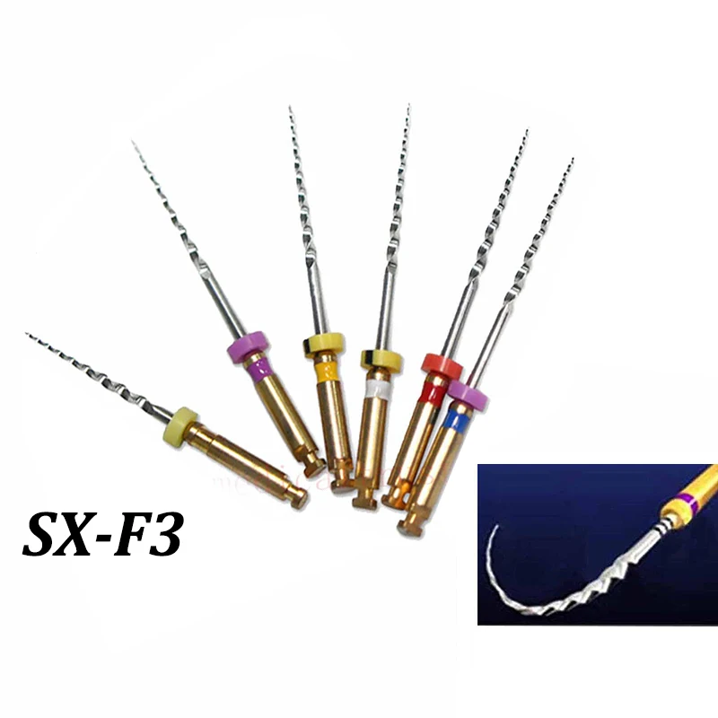 

6Pcs Dental Endo Root Files Canal Extender Burs Use Rotary Files Endondontic Root Canal Dentist Equipment