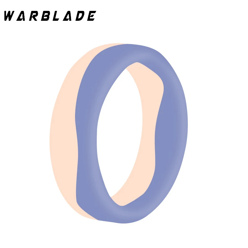 6pcs/Lots 5.7mm Silicone Finger Ring Men Women Hypoallergenic Two-Color personality Flexible  Rubber Ring Couple Wedding Jewelry