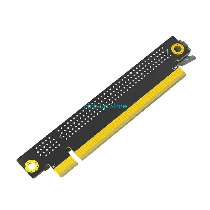 Q5WA PCI-E 90 grados Anguletas ángulo recto Adaptador tarjeta extensión para chasis servidor computadora 1U