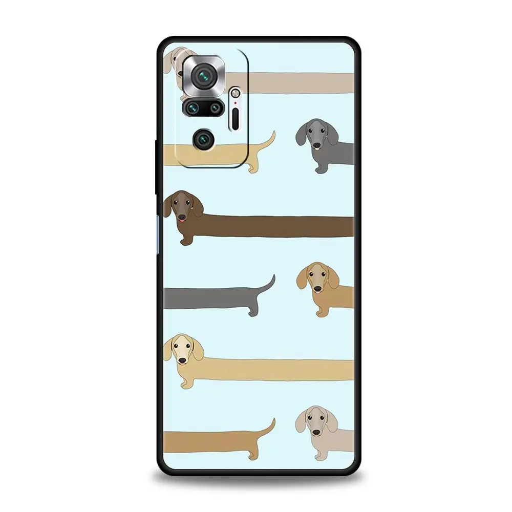 Phone Case For Xiaomi Redmi Note 14 13 12 5G 9S 9 10 11 Pro Plus 4G 9T 14C 13C 12C 10C 9C 9A Soft Cover Dachshund Sausage Dog