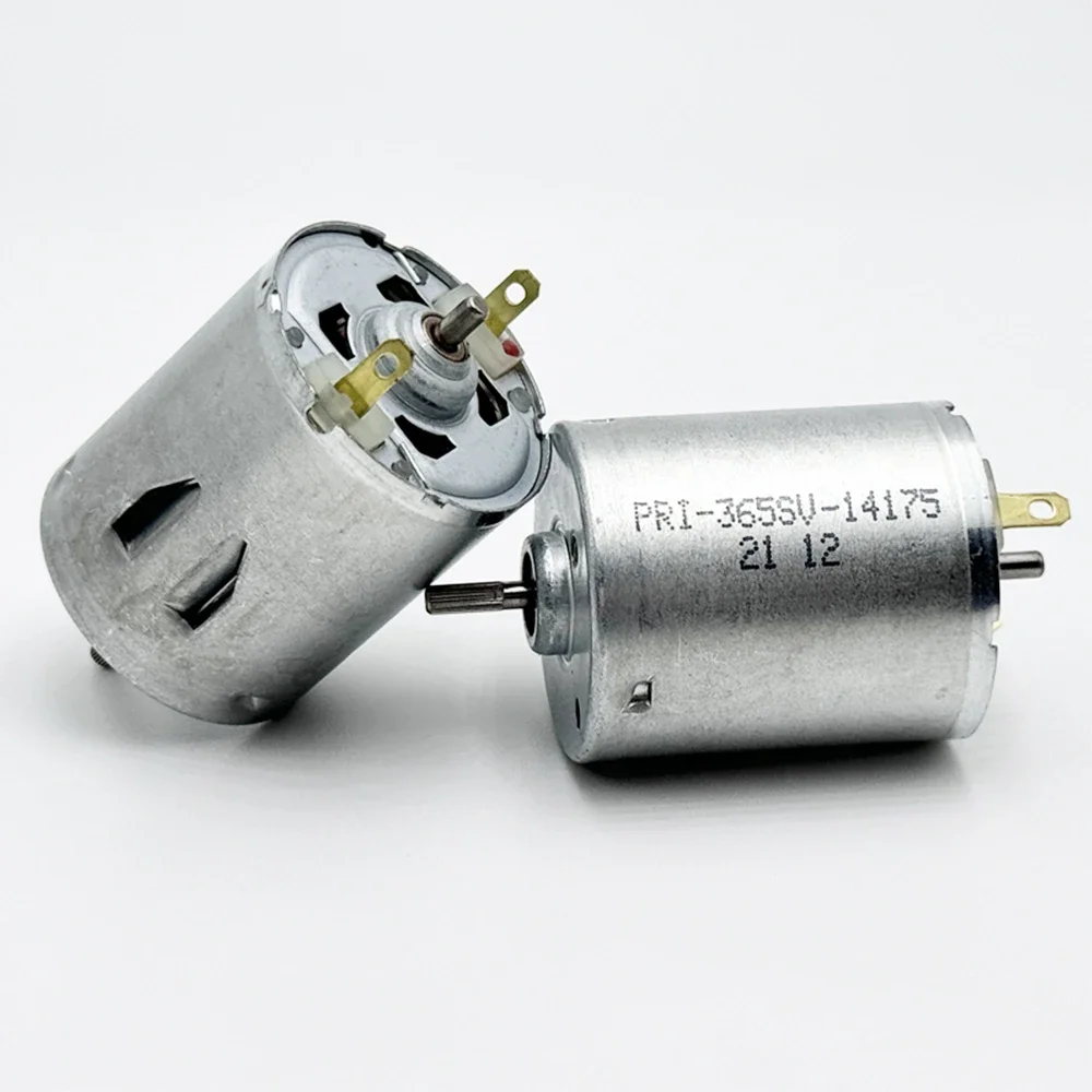 محرك بعمود مزدوج صغير مع فرشاة كربون ، آلة كنس ، مسدس هواء ساخن ، مكنسة روبوت ، DIY ، DC 6V ، 12V ، 24V ، RPM #4