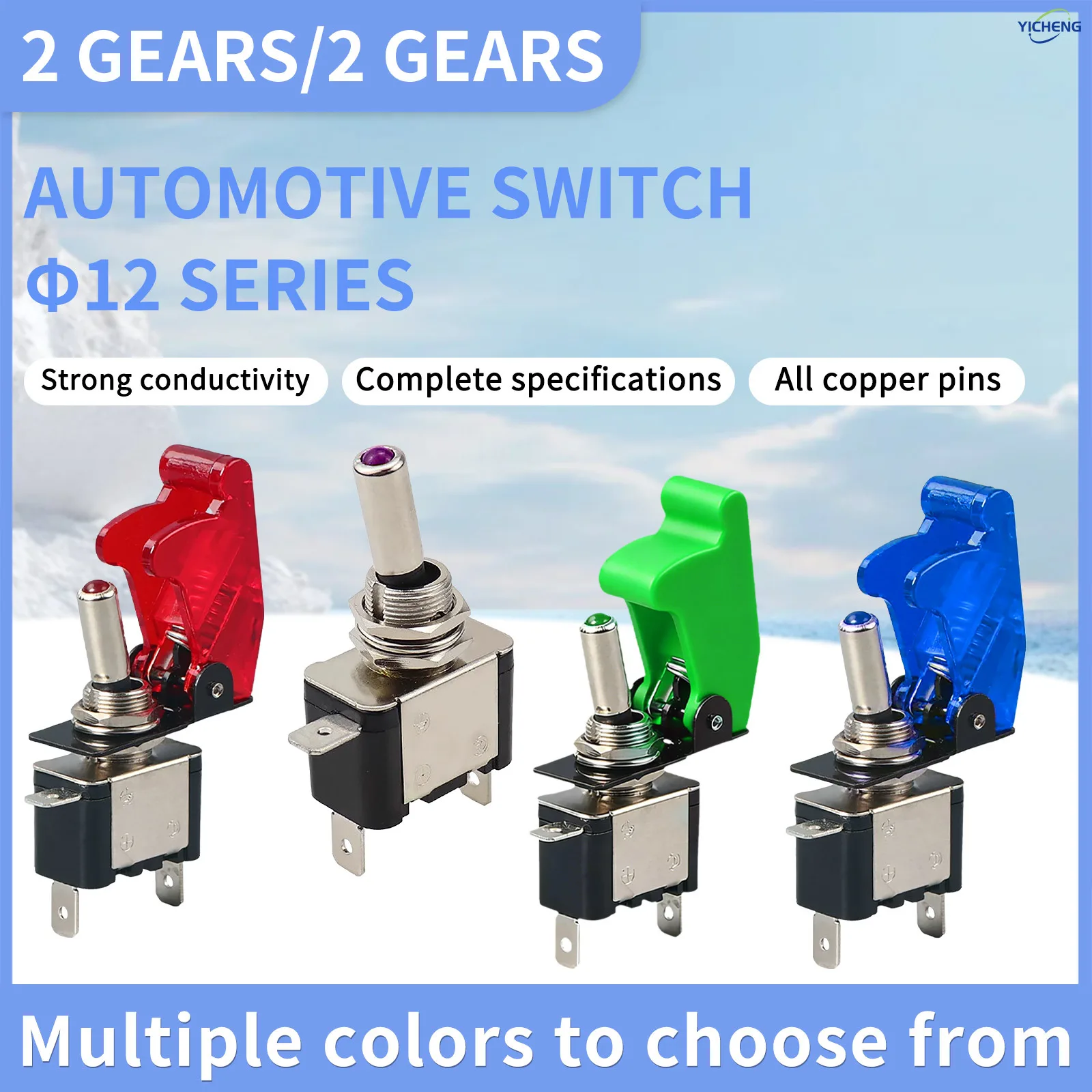 10Pcs 12V LED Toggle Switch Heavy Duty 20A/30A SPST ON Off 3 Pin Rocker for Automotive Cars Trucks Boats Racking