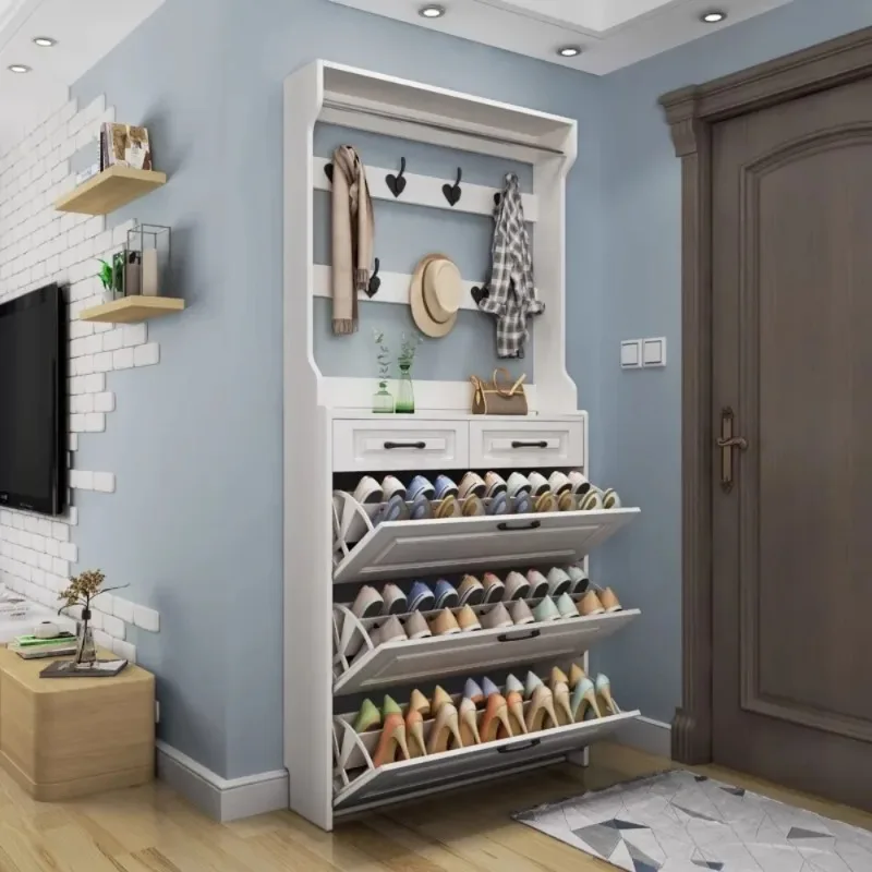 المهنية توفير المساحة رفوف الأحذية معطف الشماعات مدخل تخزين الأحذية الرخيصة رفوف لهجة الجمالية Archivadores ديكور المنزل #3