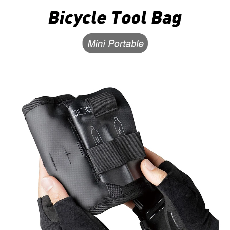 Topeak Bicycle Tool Bag Mini Portable Nylon Burrito Pack Bike Top/Down Front Tube Frame Bag Tool Storage Bag Cycling Accessories