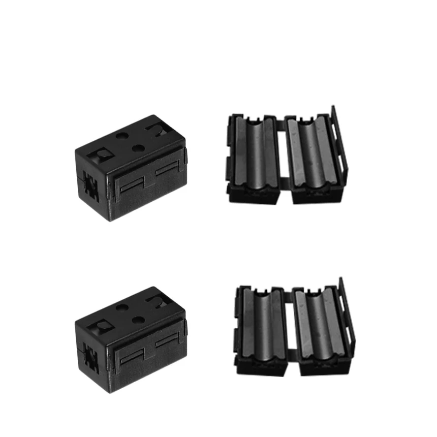 UF65 UF100 6.5mm 10mm ID NI-ZN Rectangular Square Clip-On Clamp Channel-Type Toroidal Magnetic Filter RFI EMI Cable Ferrite Core