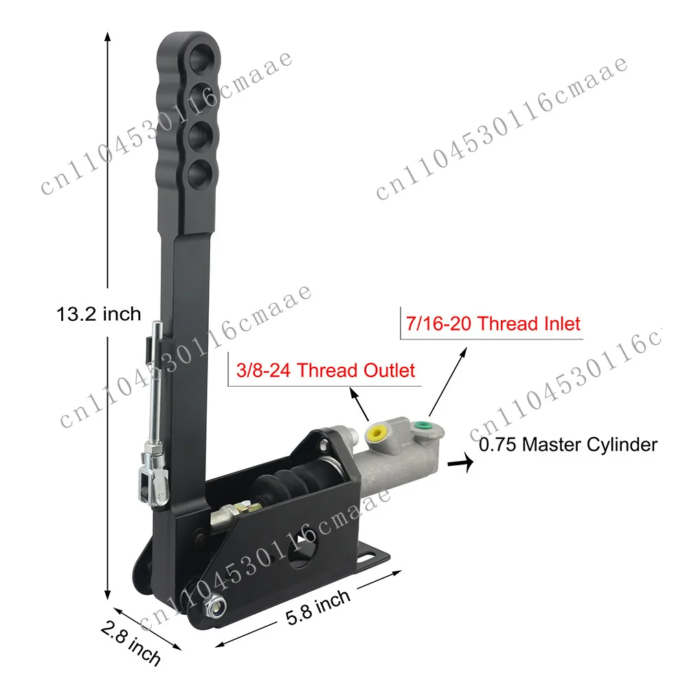 Car modification, handbrake 335mm universal vertical handbrake, car drift handbrake