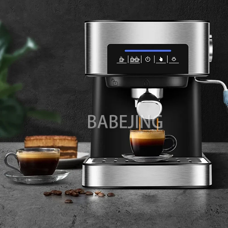 BABEJING Fully Automatic Espresso Machine With Intuitive Touch Display, Cappuccino Coffee Machine Black
