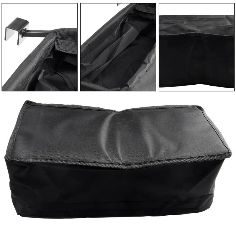 1 PCS Wagon Cart Tail Bag Beach Wagon Cart Accessories Oxford Cloth+Metal Portable Hand Push Pull Cart Basket Wagon Storage Bag