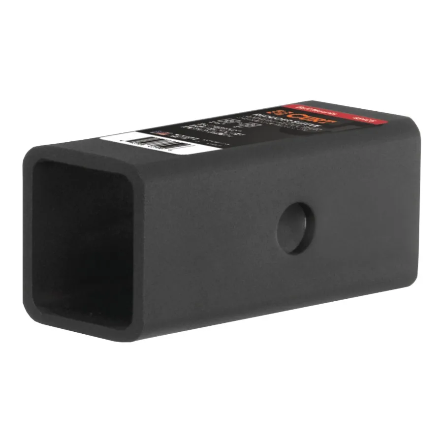 Paquete de 2 manguitos reductores, adaptador de tamaño de enganche para remolque y remolque, manguito de acero de ajuste universal para 2" a 1-1/4"