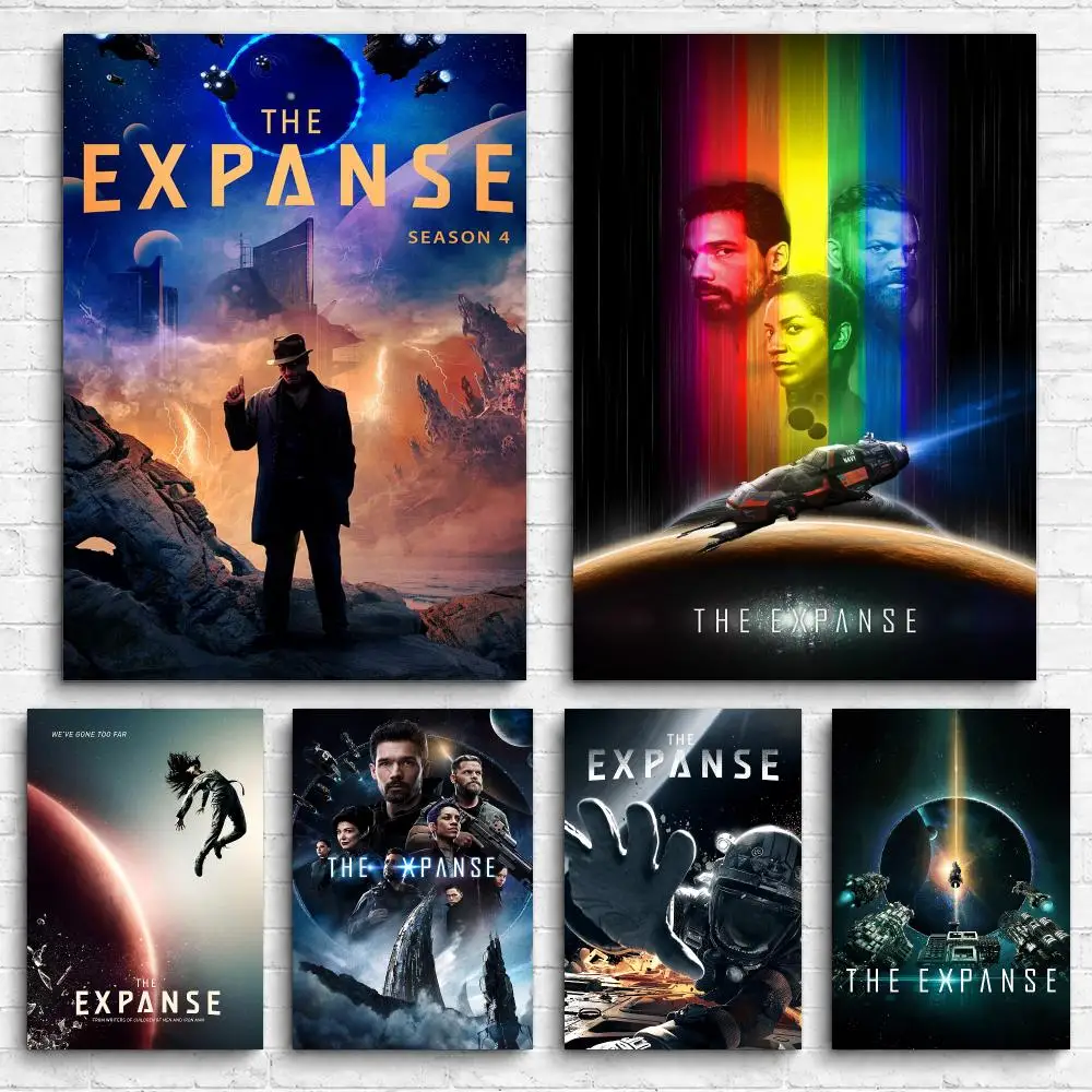 Classic TV The E-Expanse Framed Wall Painting Canvas Poster Ready to Hang Wall Art for Bedroom Living Room Home Decor Gift
