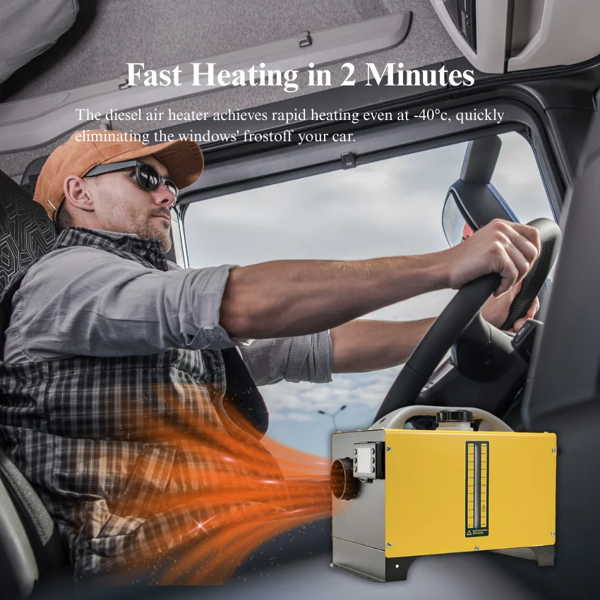 Diesel Air Heater Intelligent 12V 24V 5KW Parking Heater,Diesel Heater With Digital Display Screen For RV,Trailer,Truck,Boat