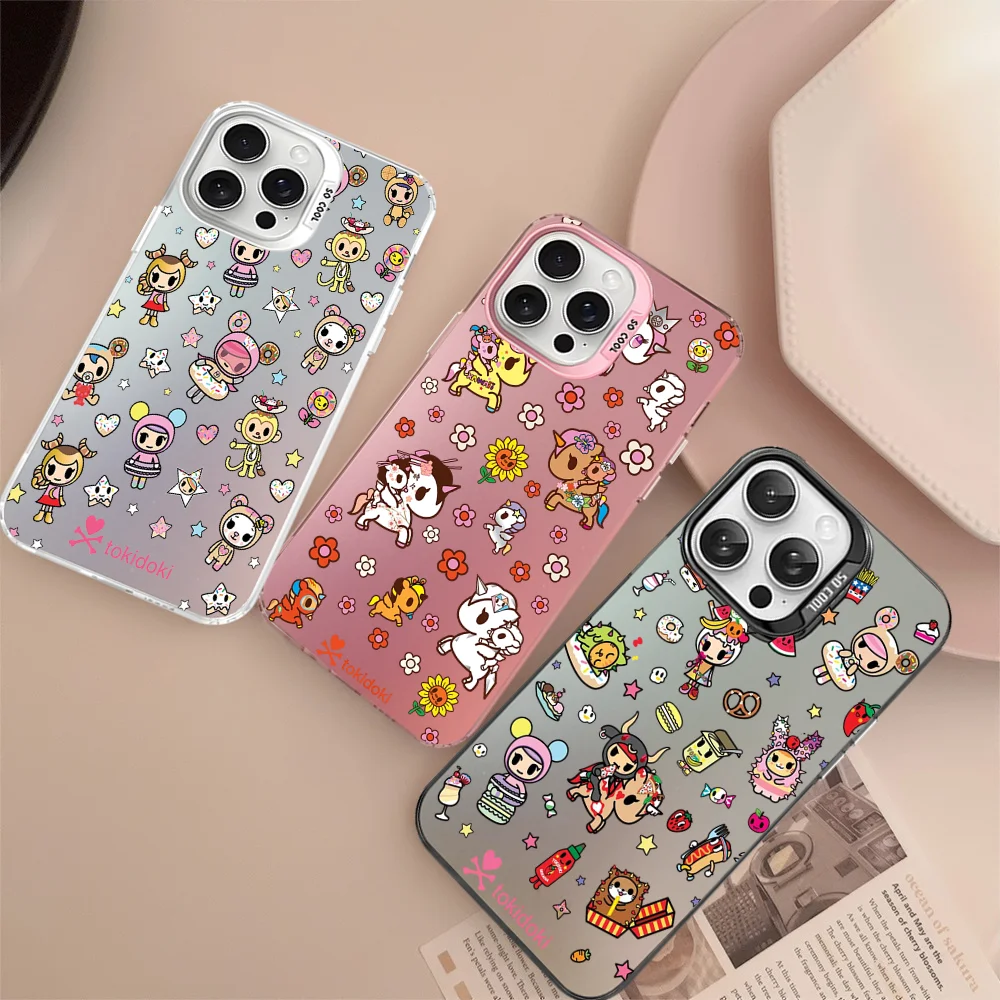 

Japan Tokidokis Unicorn Phone Case For iPhone 16 15 14 13 12 11 Pro Max X XR XSMAX 8 7 Plus Matte Shockproof Back Cover