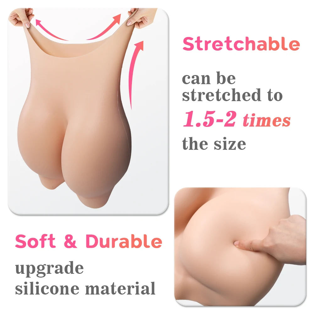 Big Hips Silicone Pants 3cm Hips Padded and 2cm Butt Enhancing Tummy Control Shapewear Fake Buttocks For African Women