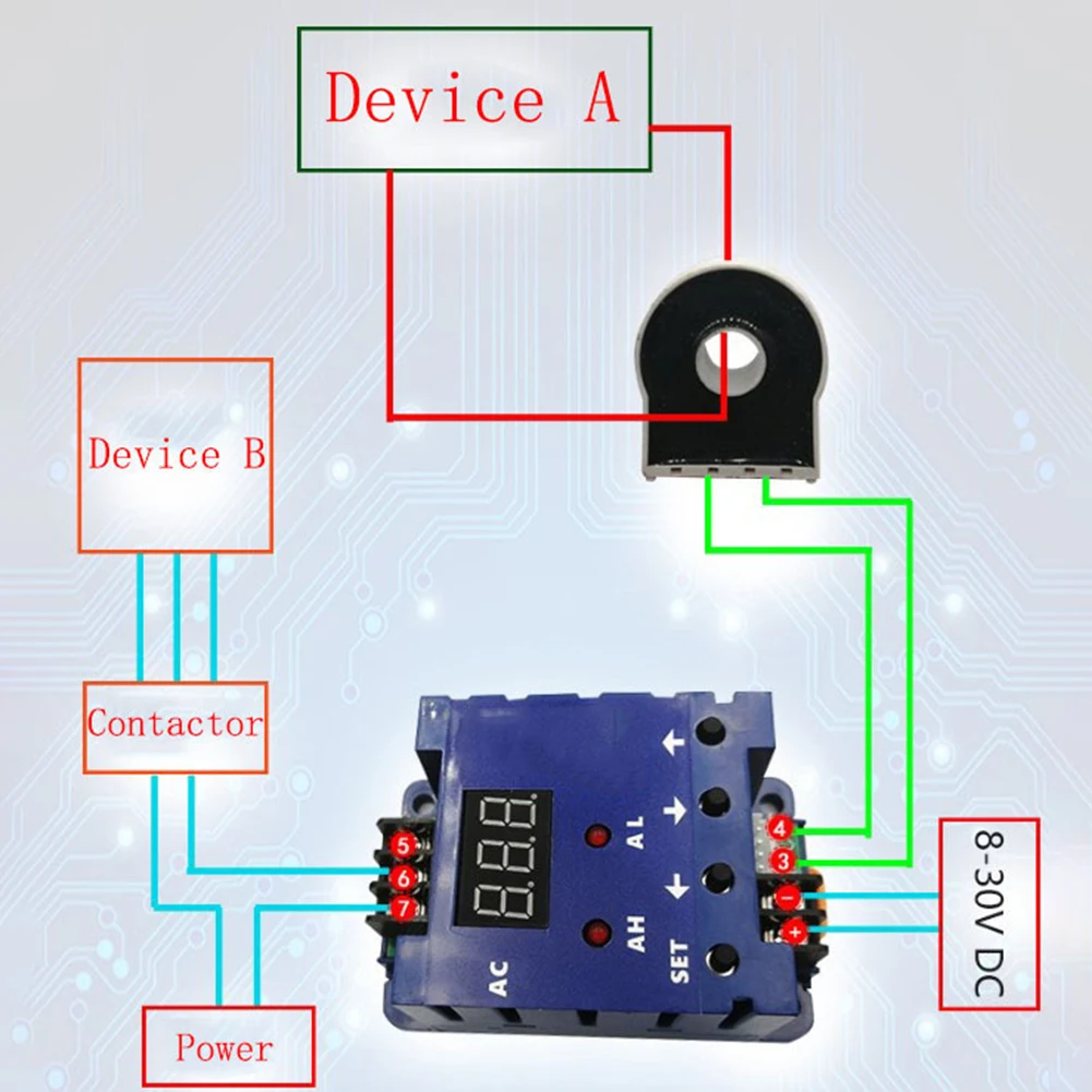 DC Digital Ammeter SZD07 Supporting Real-Time Monitoring and Configurable Alarm Delay for Industrial Current Control