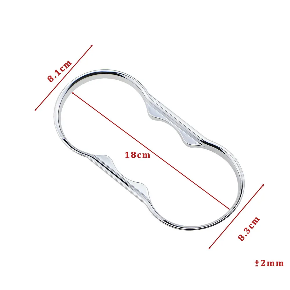 For Ford Fiesta Mk7 2009-2013 Focus 2 MK2 2009-2011 Water Cup Holder Panel Decoration Trim Frame Car Lnterior Accessories