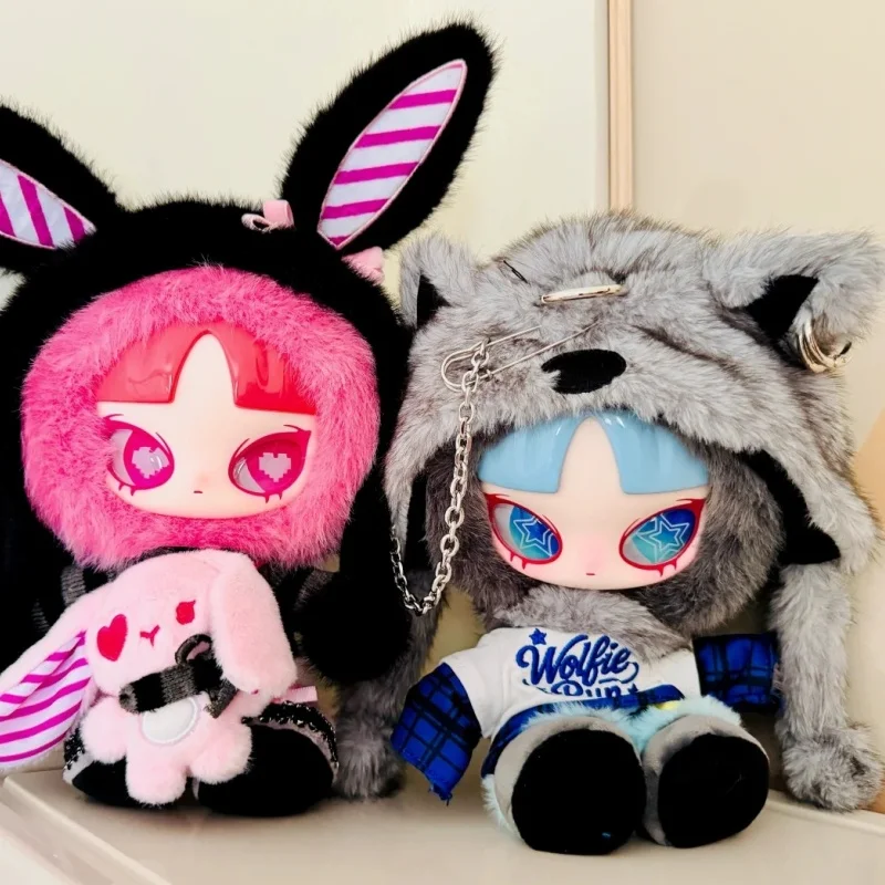 

Genuine 520 Inn Wolfie Run Fast Vinyl Plush Elevator Inn Bunny Falling In Love Valentine'S Day Elevator Figure Trendy Toys Gift