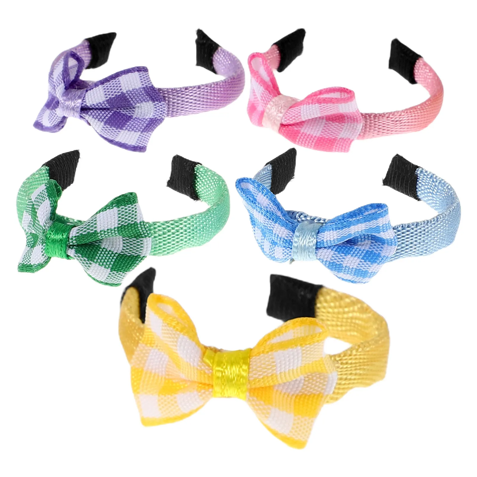 5 stuks poppenhuis handgemaakte haaraccessoires mini-hoofdband set voor kinderen aankleden doe-het-zelf decoratieve banden hoofdband voor meisje