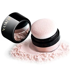 ILISYA Soft Pink Loose Setting Powder Makeup Radiant Sparkling Shimmering Finish Foundation Long-lasting Oil Control Waterproof