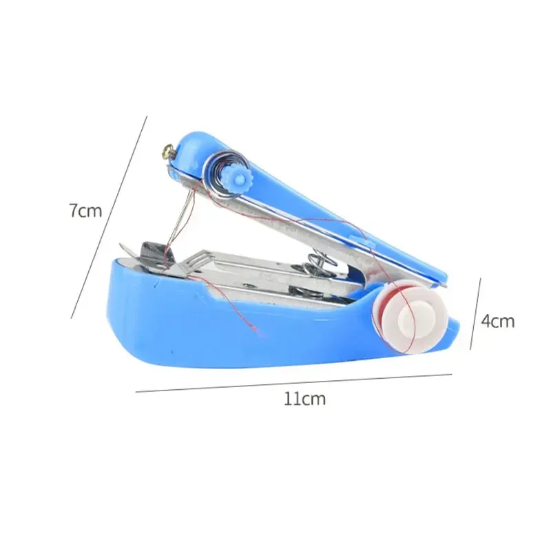 Home Handheld Sewing Protable Outdoor Travel Clothes Fabrics Diy Stitchin Sew Tool Mini Manual Stitch Needlework Machine