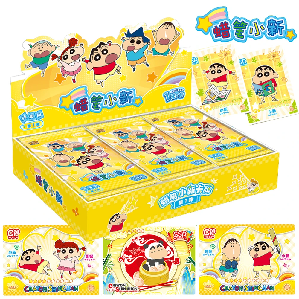 Original Crayon Shin-chan Card For Children Nohara Misae Nohara Hiroshi Classic Fun Anime Limited Game Collection Card Kids Toys